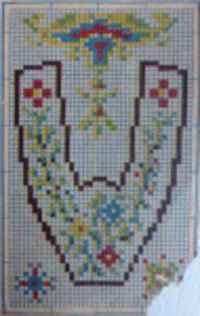 Maman 1880-1890: detail 3 of the original pattern Maman 1880-1890: detail 3 of the original pattern