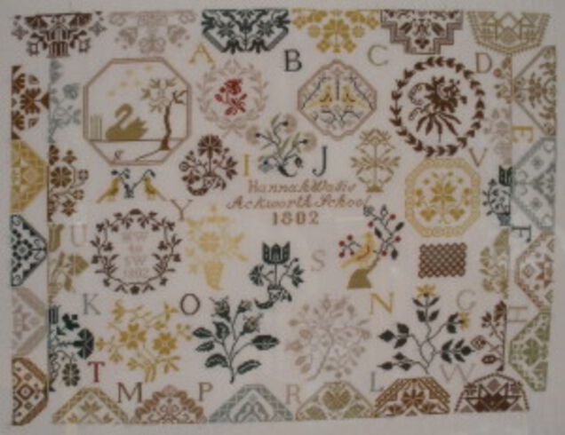 Hannah Wallis 1802 reproduction worked by Rosemarie Löschenkohl Hannah Wallis 1802 reproduction worked by Rosemarie Löschenkohl
